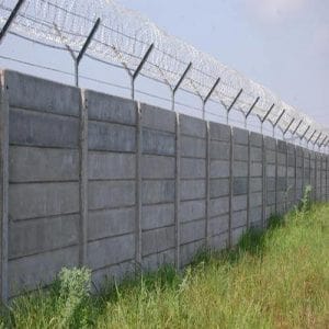 Precast Wall With GI Barbed Wire Fencing in Bhopal